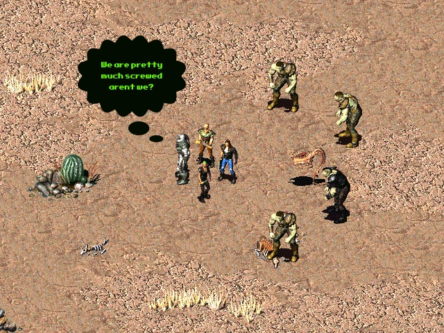 fallout 1 - super mutants encounter